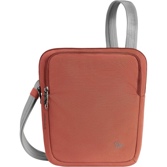 Voyages Anti-Theft Slim Crossbody BagStylish Terracotta 10x11x2.5 Inches